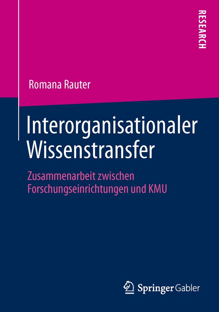 Romana Rauter - Interorganisationaler Wissenstransfer, Häftad