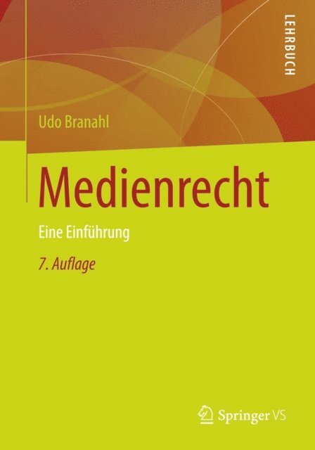 Udo Branahl - Medienrecht, E-bok