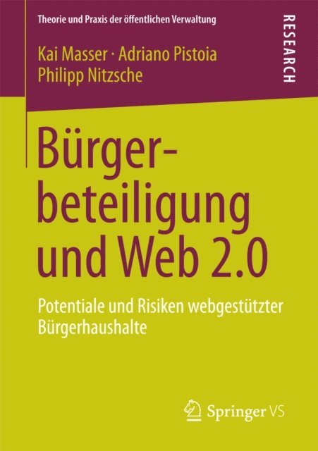Philipp Nitzsche, Adriano Pistoia, Kai Masser - Bürgerbeteiligung und Web 2.0, E-bok