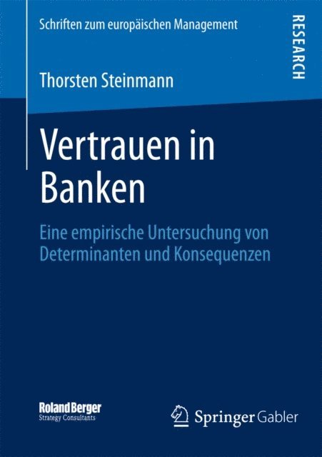 Thorsten Steinmann - Vertrauen in Banken, E-bok