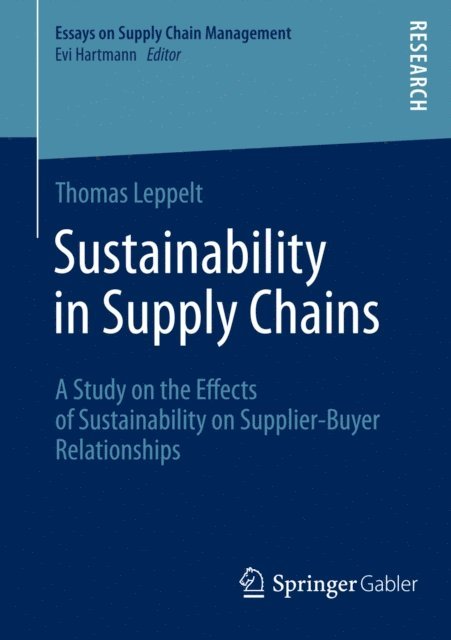 Thomas Leppelt - Sustainability in Supply Chains, E-bok