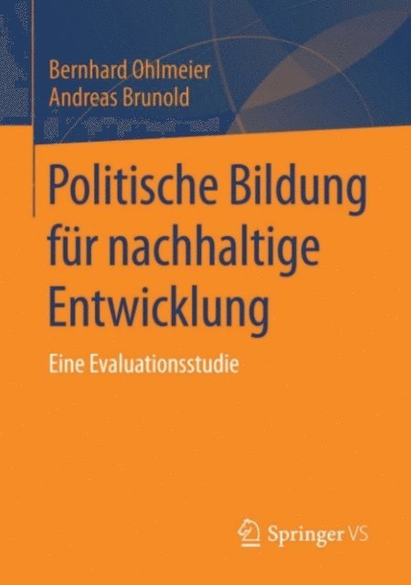 Andreas Brunold, Bernhard Ohlmeier - Politische Bildung für nachhaltige Entwicklung, E-bok
