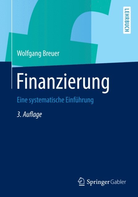 Wolfgang Breuer - Finanzierung, E-bok
