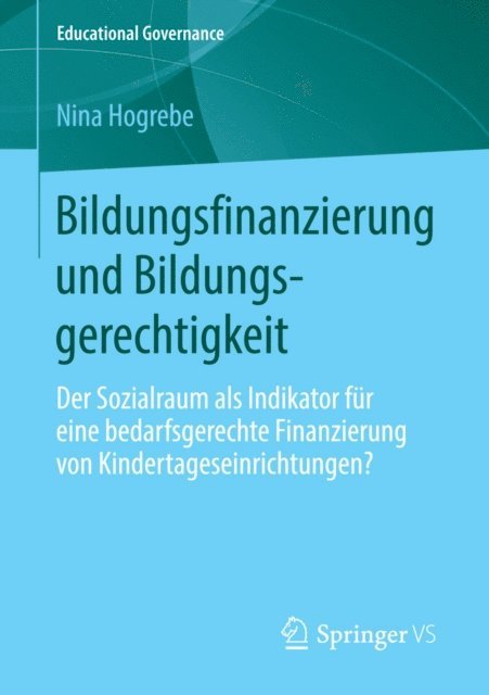 Nina Hogrebe - Bildungsfinanzierung und Bildungsgerechtigkeit, E-bok