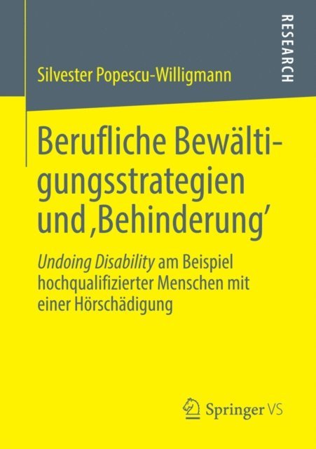 Silvester Popescu-Willigmann - Berufliche Bewältigungsstrategien und ‚Behinderung’, E-bok