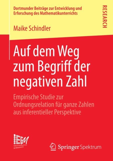 Maike Schindler - Auf dem Weg zum Begriff der negativen Zahl, E-bok