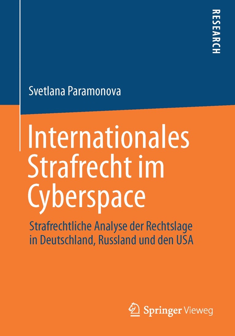 Svetlana Paramonova - Internationales Strafrecht im Cyberspace, Häftad. Tillgänglighet: Lägg i varukorg