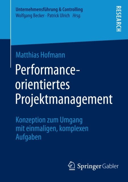 Matthias Hofmann - Performance-orientiertes Projektmanagement, E-bok