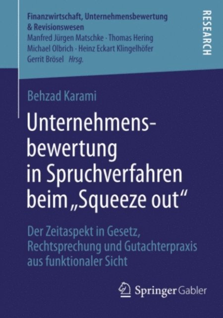 Behzad Karami - Unternehmensbewertung in Spruchverfahren beim „Squeeze out", E-bok