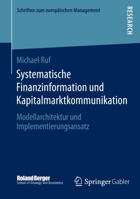 Michael Ruf - Systematische Finanzinformation und Kapitalmarktkommunikation, E-bok