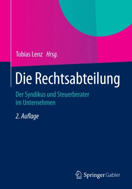 Tobias Lenz - Die Rechtsabteilung, E-bok