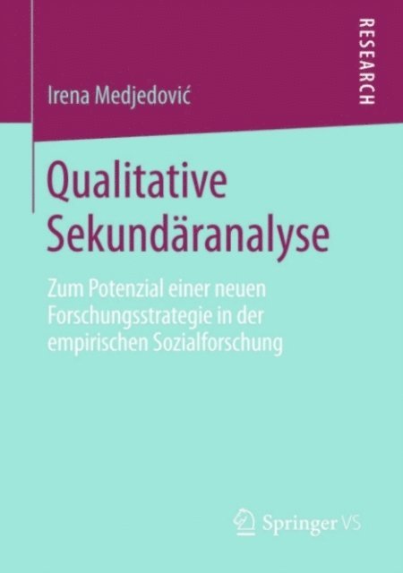 Irena Medjedovic - Qualitative Sekundäranalyse, E-bok