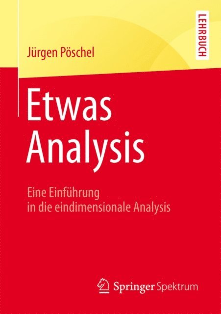 Jurgen Poschel - Etwas Analysis, E-bok
