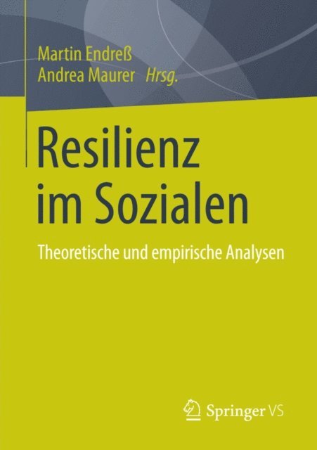 Andrea Maurer, Martin Endre - Resilienz im Sozialen, E-bok