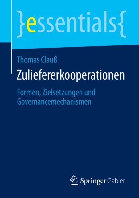 Thomas Clau - Zuliefererkooperationen, E-bok