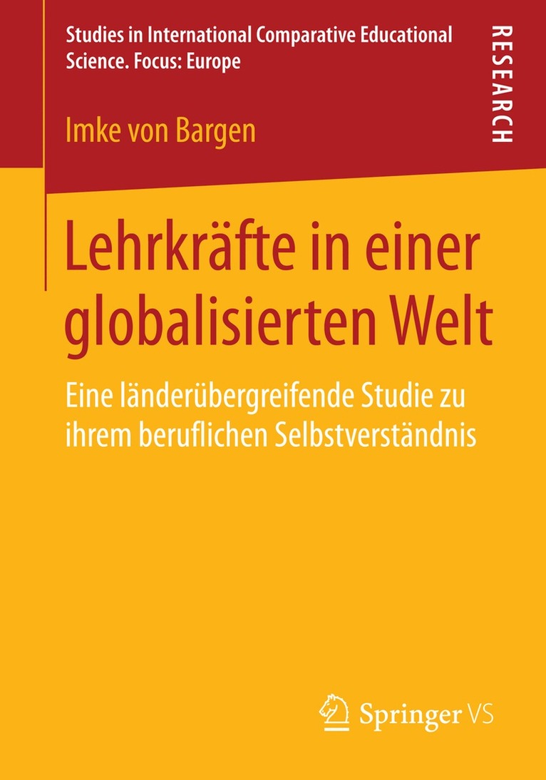 Imke von Bargen - Lehrkräfte in einer globalisierten Welt, Häftad