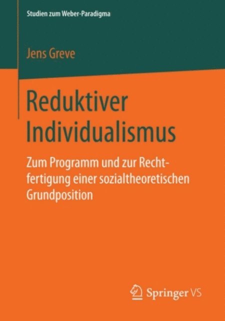 Jens Greve - Reduktiver Individualismus, E-bok