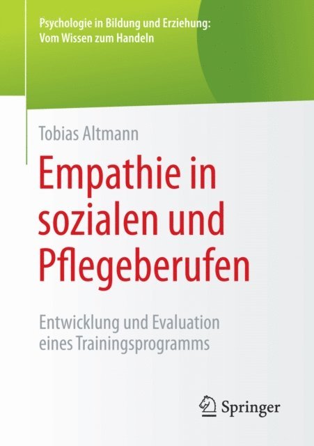 Tobias Altmann - Empathie in sozialen und Pflegeberufen, E-bok