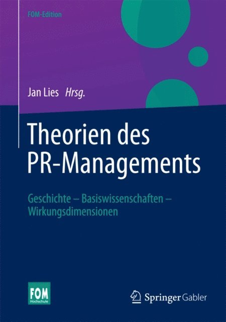 Jan Lies - Theorien des PR-Managements, E-bok