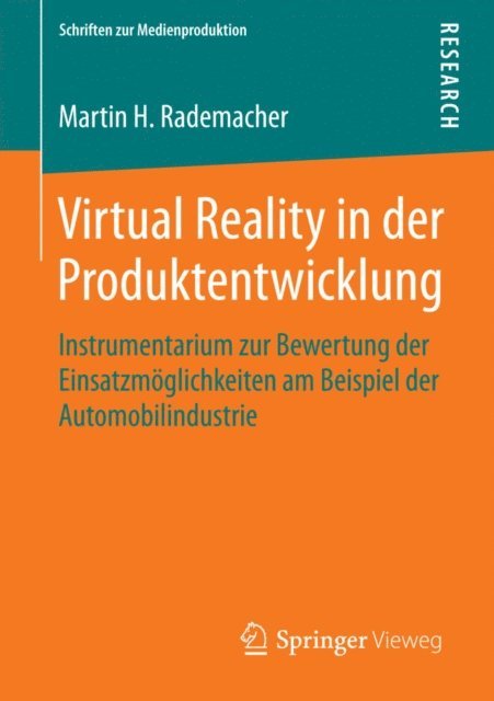 Martin H. Rademacher - Virtual Reality in der Produktentwicklung, E-bok
