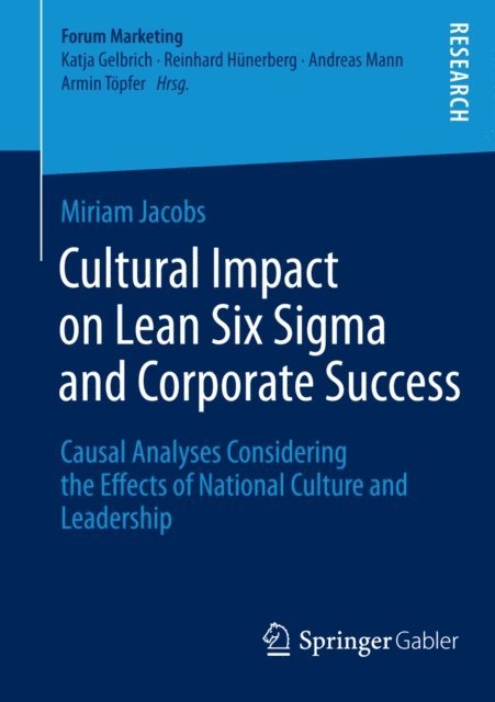 Miriam Jacobs - Cultural Impact on Lean Six Sigma and Corporate Success, E-bok