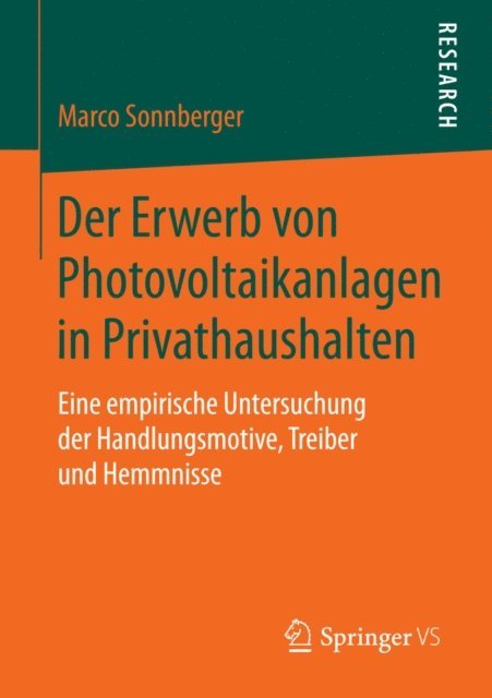 Marco Sonnberger - Der Erwerb von Photovoltaikanlagen in Privathaushalten, E-bok