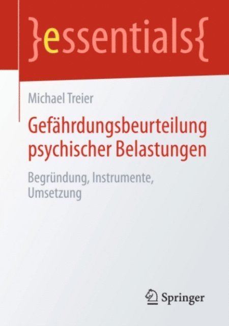 Michael Treier - Gefährdungsbeurteilung psychischer Belastungen, E-bok
