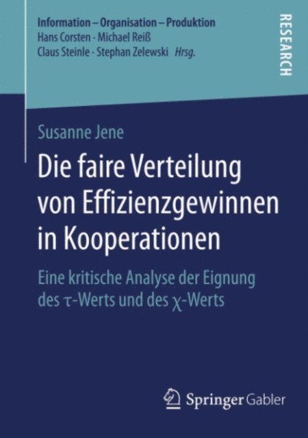Susanne Jene - Die faire Verteilung von Effizienzgewinnen in Kooperationen, E-bok