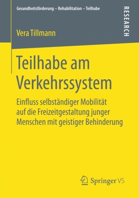 Vera Tillmann - Teilhabe am Verkehrssystem, E-bok