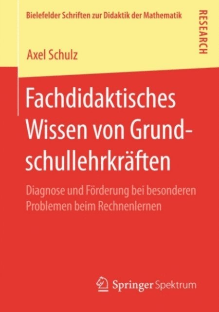 Axel Schulz - Fachdidaktisches Wissen von Grundschullehrkräften, E-bok