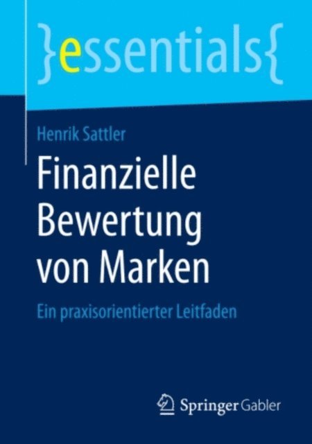 Henrik Sattler - Finanzielle Bewertung von Marken, E-bok