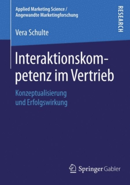 Vera Schulte - Interaktionskompetenz im Vertrieb, E-bok