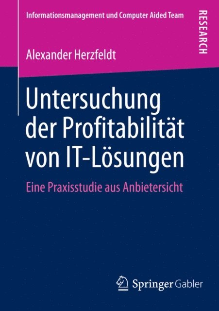 Alexander Herzfeldt - Untersuchung der Profitabilität von IT-Lösungen, E-bok