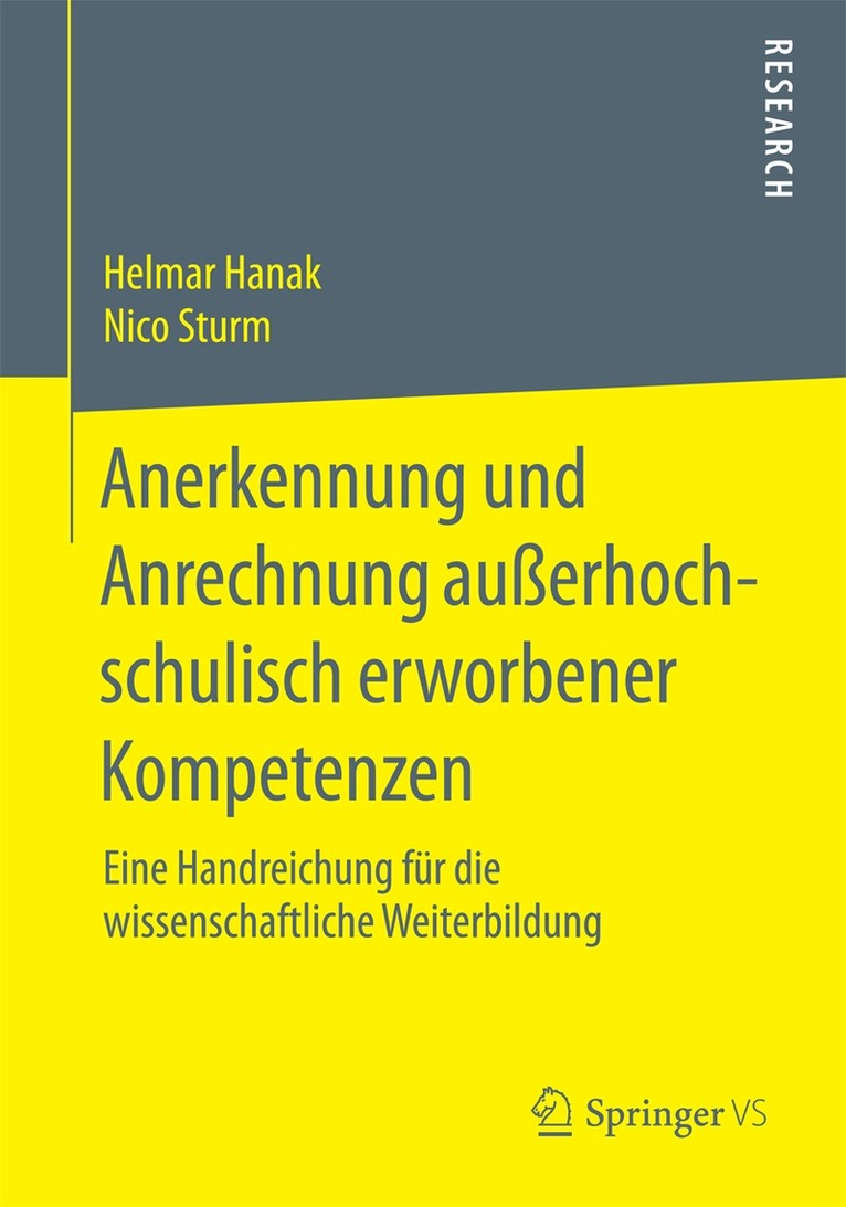 Anerkennung und Anrechnung außerhochschulisch erworbener Kompetenzen