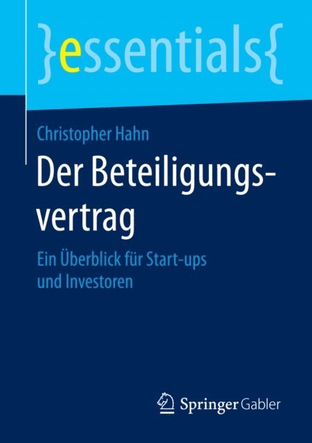Christopher Hahn - Der Beteiligungsvertrag, E-bok