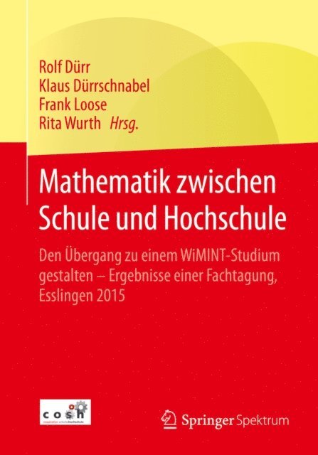 Rita Wurth, Frank Loose, Klaus Durrschnabel, Rolf Durr - Mathematik zwischen Schule und Hochschule, E-bok