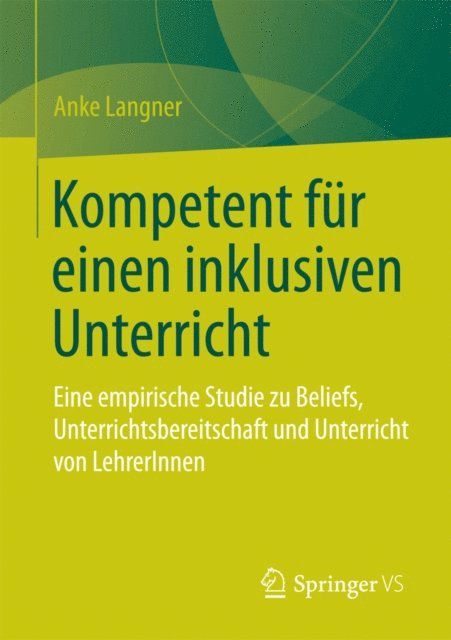 Anke Langner - Kompetent für einen inklusiven Unterricht, E-bok