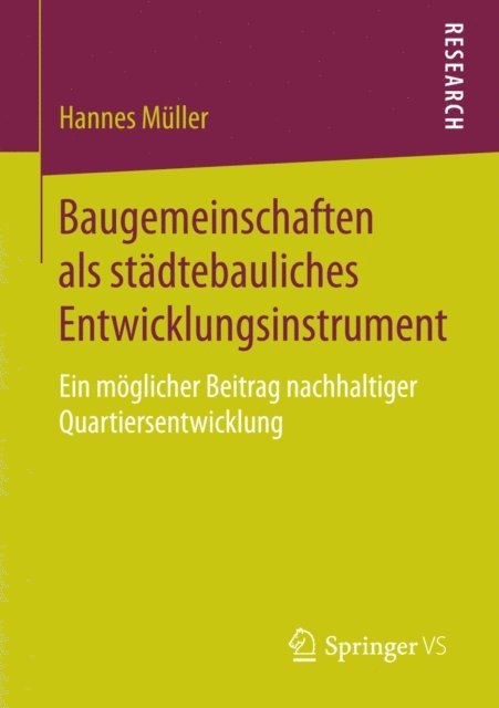 Hannes Muller - Baugemeinschaften als städtebauliches Entwicklungsinstrument, E-bok