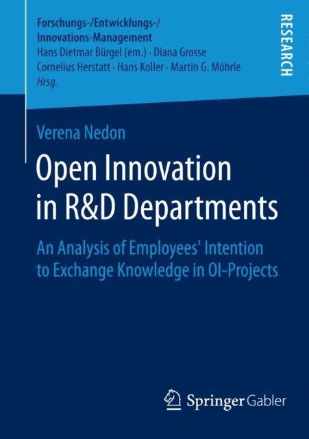 Verena Nedon - Open Innovation in R&D Departments, E-bok