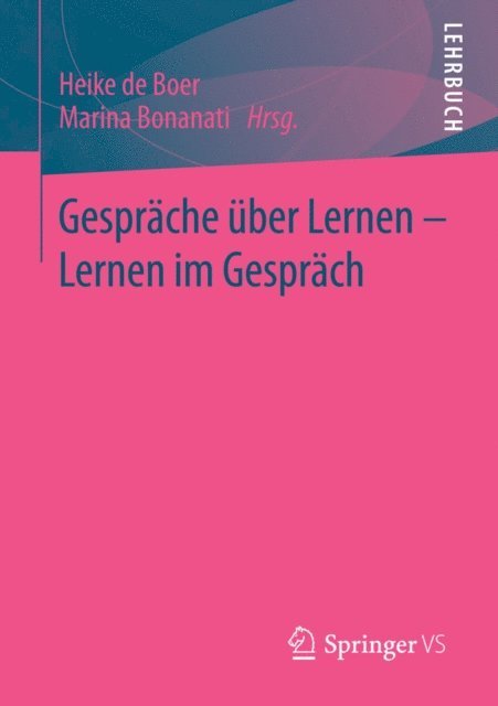 Marina Bonanati, Heike de Boer - Gespräche über Lernen - Lernen im Gespräch, E-bok