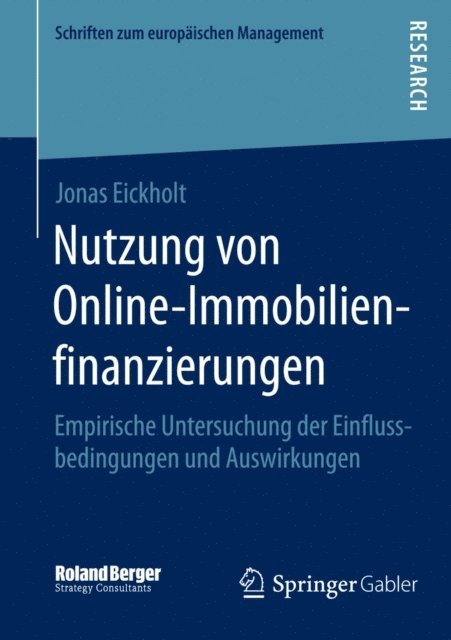 Jonas Eickholt - Nutzung von Online-Immobilienfinanzierungen, E-bok
