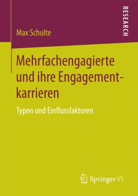 Max Schulte - Mehrfachengagierte und ihre Engagementkarrieren, E-bok
