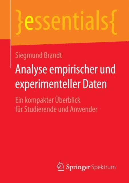 Siegmund Brandt - Analyse empirischer und experimenteller Daten, E-bok