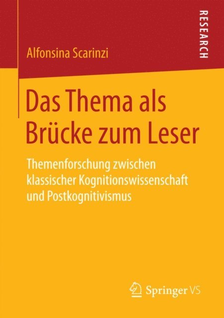 Alfonsina Scarinzi - Das Thema als Brücke zum Leser, E-bok