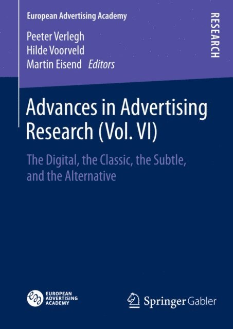 Martin Eisend, Hilde Voorveld, Peeter Verlegh - Advances in Advertising Research (Vol. VI), E-bok