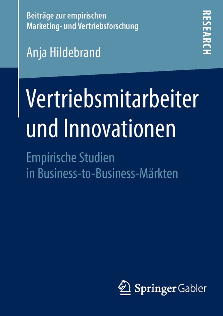 Anja Hildebrand - Vertriebsmitarbeiter und Innovationen, Häftad