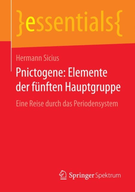 Hermann Sicius - Pnictogene: Elemente der fünften Hauptgruppe, E-bok