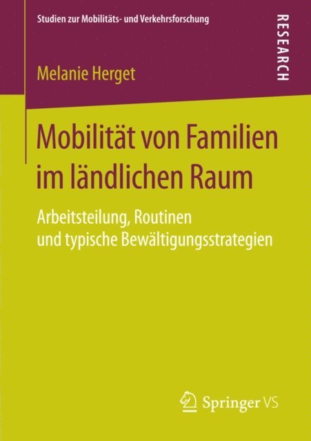 Melanie Herget - Mobilität von Familien im ländlichen Raum, E-bok