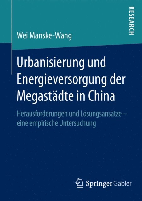 Wei Manske-Wang - Urbanisierung und Energieversorgung der Megastädte in China, E-bok