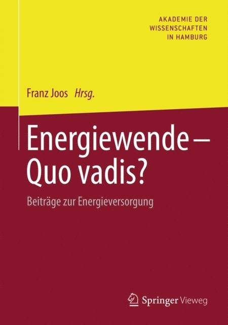 Franz Joos - Energiewende - Quo vadis?, E-bok